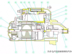 陕柴MAN曼机-汽车发动机搭载起动机产品剖视图的注意事项及原因发动机起动机多少钱一个